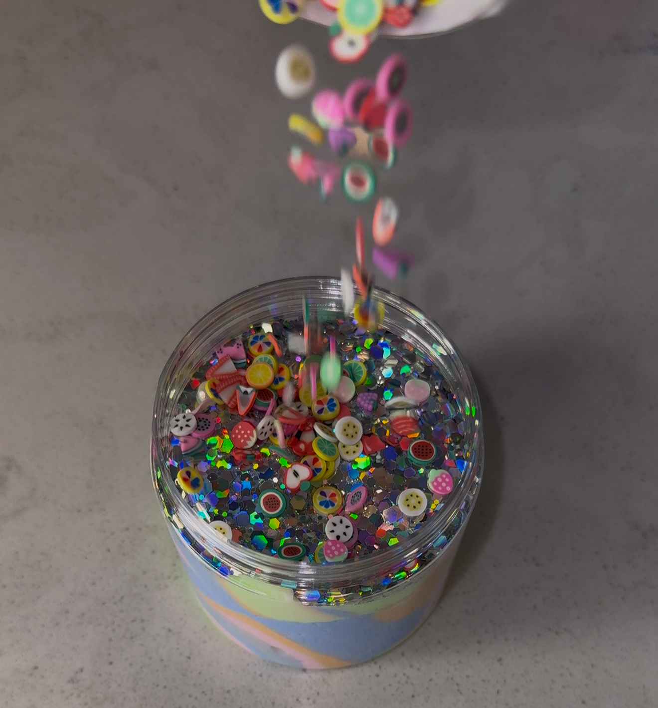 Fruit Slices Slime 🍉🍋🍓🍊